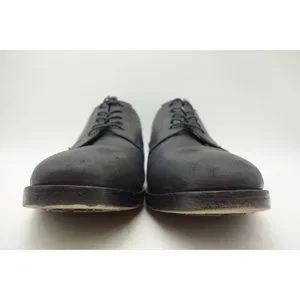 Polo Ralph Lauren Domenick Black Leather Lace Up Oxfords Shoes Men\'s 8.5 D Ralph Lauren Black Wingtip Dress Shoes Oxford Lace Made In  main image 4